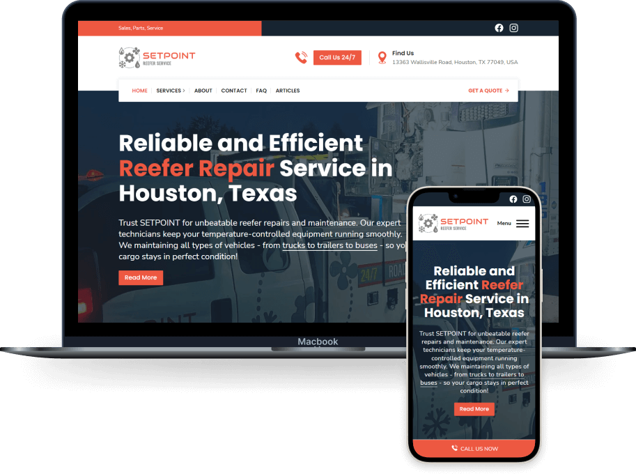 setpoint reefer service